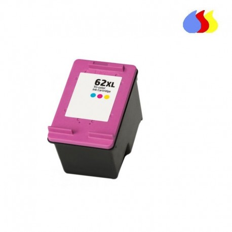 C2P07AE CARTUCHO RECICLADO HP COLOR N 62XLCL (18 ml) 