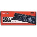 TECLADO ULTRA SLIM MULTIMEDIA PC USB NEGRO HAVIT