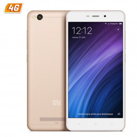 SMARTPHONE XIAOMI REDMI 4A GOLD - 5"/12.7CM - QC 1.4GHZ - 2GB RAM - 16GB - CAM 13/5MP - 4G - DUAL SIM - BAT 3120MAH - ANDROID