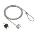 CABLE ANTIRROBO DE SEGURIDAD PARA PORTATIL ACERO PLATEADO 1.8Mtrs GEMBIRD