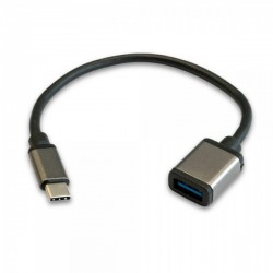 CABLE USB-A HEMBRA a USB TyPE-C MACHO 3.0 20CM. 32+24 AP+AL 3GO 