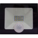 PROYECTOR LED 20W B. NEUTRO SENSOR DE MOVIMIENTO-CREPUSCULAR IP66 Ø110x85x24mm