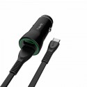 CARGADOR DUAL DE COCHE QUICKCHARGE 3.0 CABLE MICRO USB MAX. 3.0A NEGRO HAVIT