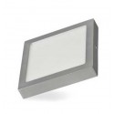 PLAFON LED 18W B. FRIO CUADRADO PLATA Ø210x28mm