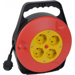 CARRETE 4 TOMAS ALARGADOR DE CABLE 10m. LEDECOR