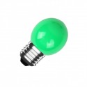 BOMBILLA LED ESFÉRICA E27 G45 3W COLOR VERDE