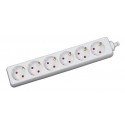 REGLETA 6 TOMAS 1.5 METROS 3X1.5mm² BLANCO 16A LEDECOR