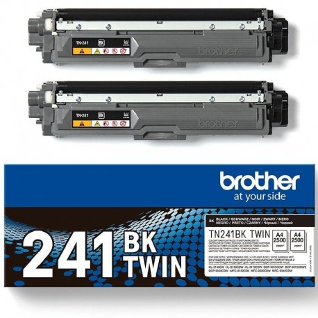 Tóner original brother tn241bktwin multipack/ 2x negro