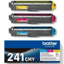 Tóner original brother tn241cmy multipack/ cian/ magenta/ amarillo