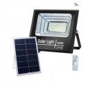 FOCO PROYECTOR LED SOLAR CON SENSOR DE MOVIMIENTO-CREPUSCULAR 100W IP66 PANEL POLICRISTALINO B. FRIO