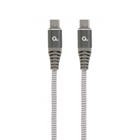 CABLE TRENZADO DATOS Y CARGA USB TIPO-C 100W 2.0 MACHO/MACHO 1.5 Mtrs CABLEXPERT