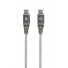 CABLE TRENZADO DATOS Y CARGA USB TIPO-C 100W 2.0 MACHO/MACHO 1.5 Mtrs CABLEXPERT
