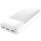 POWER BANK 20000mAh 2.1A POLYMERO ABS BLANCO 2 USB 1 TYPE-C 1 MICRO USB NEGRO PLATINET