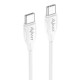 CABLE 60W 3A CARGA RAPIDA Y DATOS 1M USB TIPO-C A TIPO C BLANCO AVANT