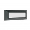 APLIQUE LED RECTANGULAR GRIS 4W EXTERIOR SERIE DIONYSUS IP65 BLANCO NEUTRO