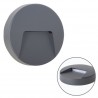 APLIQUE LED REDONDO DE ESQUINA 3W EXTERIOR SERIE ACHELOIS IP65 BLANCO NEUTRO
