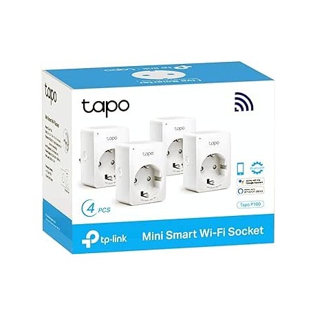 ENCHUFE WIFI INTELIGENTE TAPO P100 (PACK 4) TP-LINK