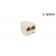 ADAPTADOR TRIPLE 8P8C RJ-45 EMPALME HEMBRA UTP BENSON