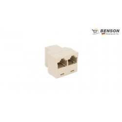 ADAPTADOR TRIPLE 8P8C RJ-45 EMPALME HEMBRA UTP BENSON