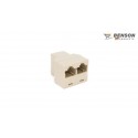 ADAPTADOR TRIPLE 8P8C RJ-45 EMPALME HEMBRA UTP 