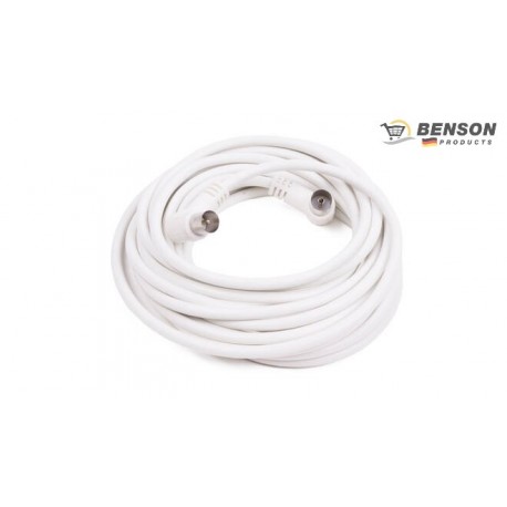 CABLE COAXIAL DE ANTENA TV MACHO/HEMBRA 5 M BENSON