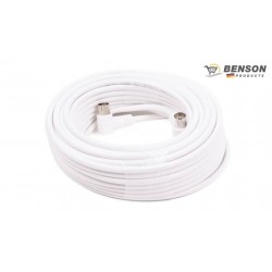 CABLE COAXIAL DE ANTENA TV MACHO/HEMBRA 20 M BENSON