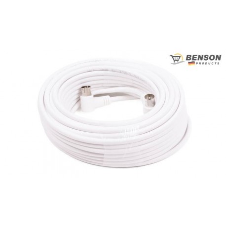 CABLE COAXIAL DE ANTENA TV MACHO/HEMBRA 20 M BENSON