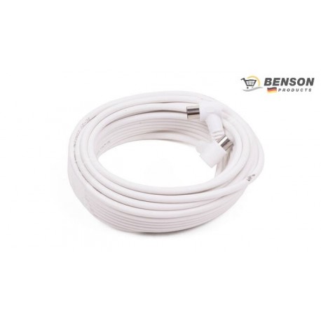 CABLE COAXIAL DE ANTENA TV MACHO/HEMBRA 10 M BENSON