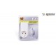 ADAPTADOR ENCHUFE SCHUKO + 2 X USB A BLANCO BENSON