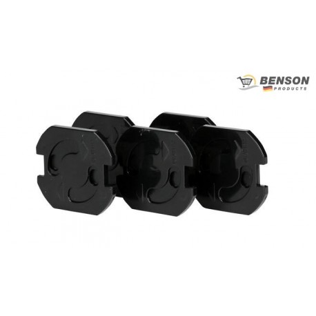 PROTECTOR DE ENCHUFE INFANTIL NEGRO BENSON (PACK 5)