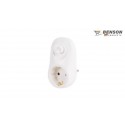 ADAPTADOR ENCHUFE SCHUKO C/BOTON REGULABLE BLANCO 