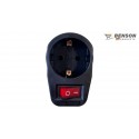 ADAPTADOR ENCHUFE SCHUKO C/BOTON NEGRO 