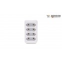 ADAPTADOR ENCHUFE 4 TOMAS SCHUKO 10A BLANCO 