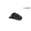 CLAVIJA HEMBRA IP44 C/TAPA C/TOMA TIERRA SCHUKO 16A NEGRO 