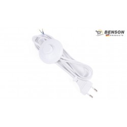 INTERRUPTOR DE PIE C/CABLE 2 M BLANCO BENSON