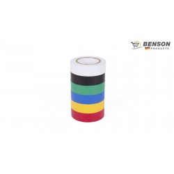 CINTA ASISLANTE PVC 6 COLORES 15 M (PACK 6) BENSON