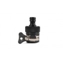 CONECTOR RAPIDO MANGUERA UNIVERSAL 16/19MM C/ABRAZADERA MARIPOSA ACERO INOX. 