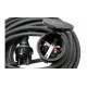 PROLONGADOR C/TAPA ALARGADERA 15M 3G 1.5MM2 IP44 NEGRO BENSON