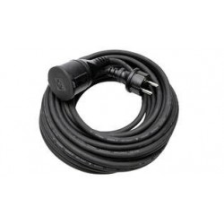 PROLONGADOR C/TAPA ALARGADERA 15 METROS 3X1.5mm² IP44 NEGRO