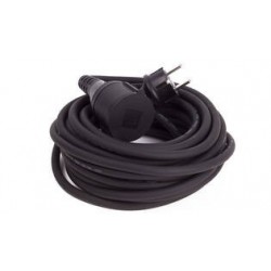 PROLONGADOR C/TAPA ALARGADERA 10 METROS 3X1.5mm² IP44 NEGRO