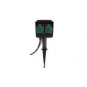 TOMA ESTACA JARDIN ENCHUFE DOBLE C/TAPA CABLE 1,5 M IP44 