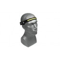 LINTERNA SILICONA RECARGABLE FRONTAL DE CABEZA 3W LED COB C/SENSOR