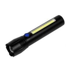 LINTERNA RECARGABLE USB TACTICA LED COB 14CM