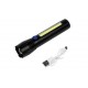 LINTERNA RECARGABLE USB TACTICA LED COB 141MM HOFFTECH GERMANY