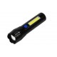 LINTERNA RECARGABLE USB TACTICA LED COB 116MM HOFFTECH GERMANY