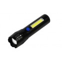 LINTERNA RECARGABLE USB TACTICA LED COB 116MM HOFFTECH GERMANY