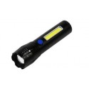 LINTERNA RECARGABLE USB TACTICA LED COB 116MM 