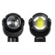 EXPOSITOR LAMPARA DE TRABAJO LED PORTATIL ROTATORIA COB 3W + 3W HOFFTECH GERMANY (12 UNIDADES)