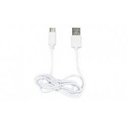 CABLE CARGA Y DATOS 2,1 A USB A USB TIPO-C BLANCO 1 METRO 