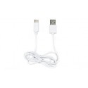 CABLE CARGA Y DATOS 2,1 A USB A USB TIPO-C BLANCO 1 METRO BENSON